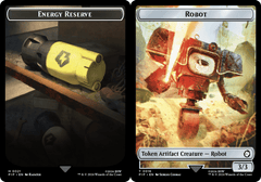 Energy Reserve (0021) // Robot (0016) Double-Sided Token - Foil